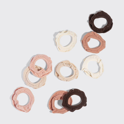 Recycled Fabric Petal Hair Elastics