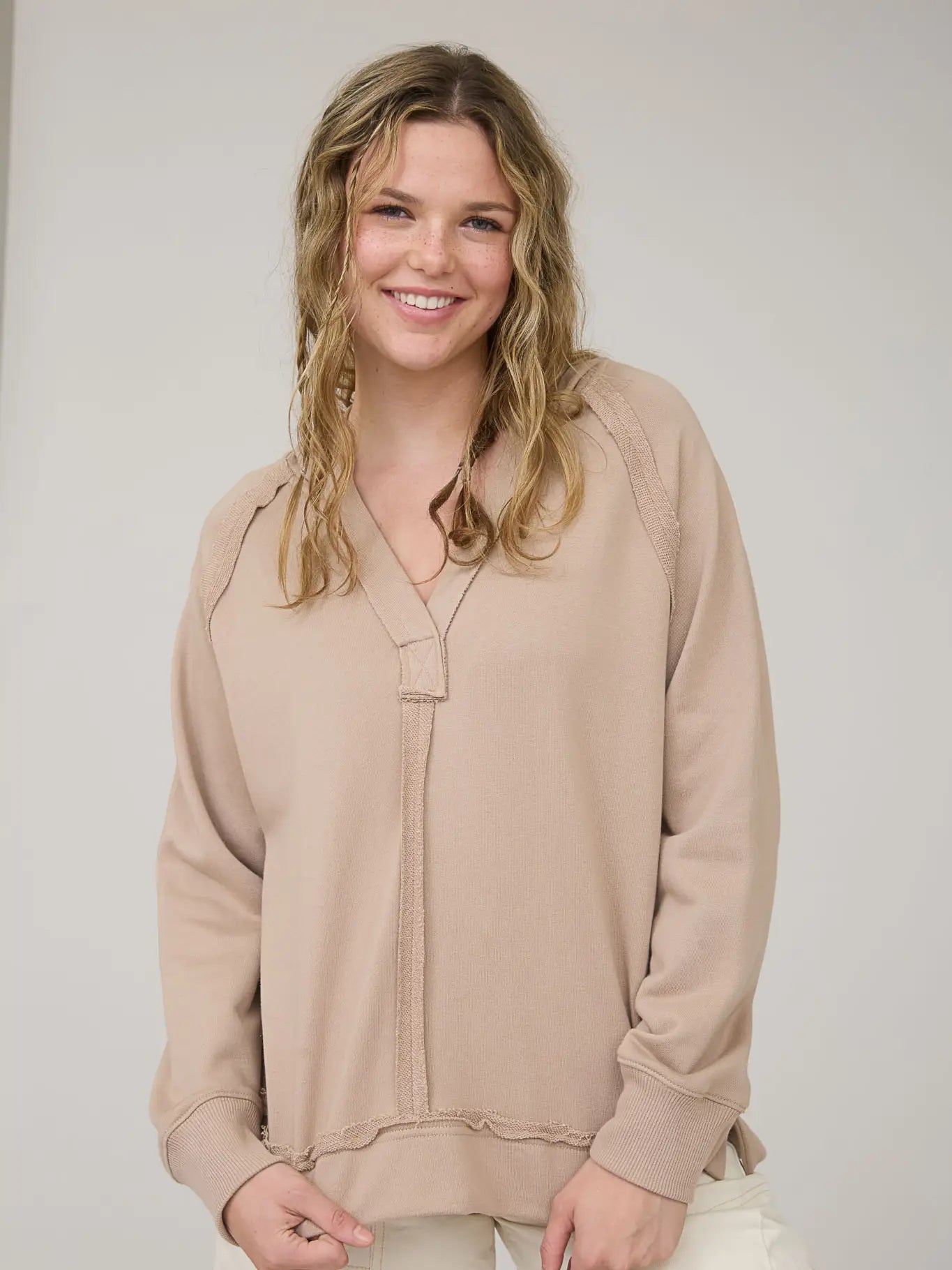 Kari Raw Edge Hoodie (4 Colors)