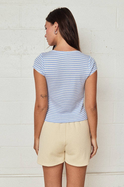 Harper Button Front Top*