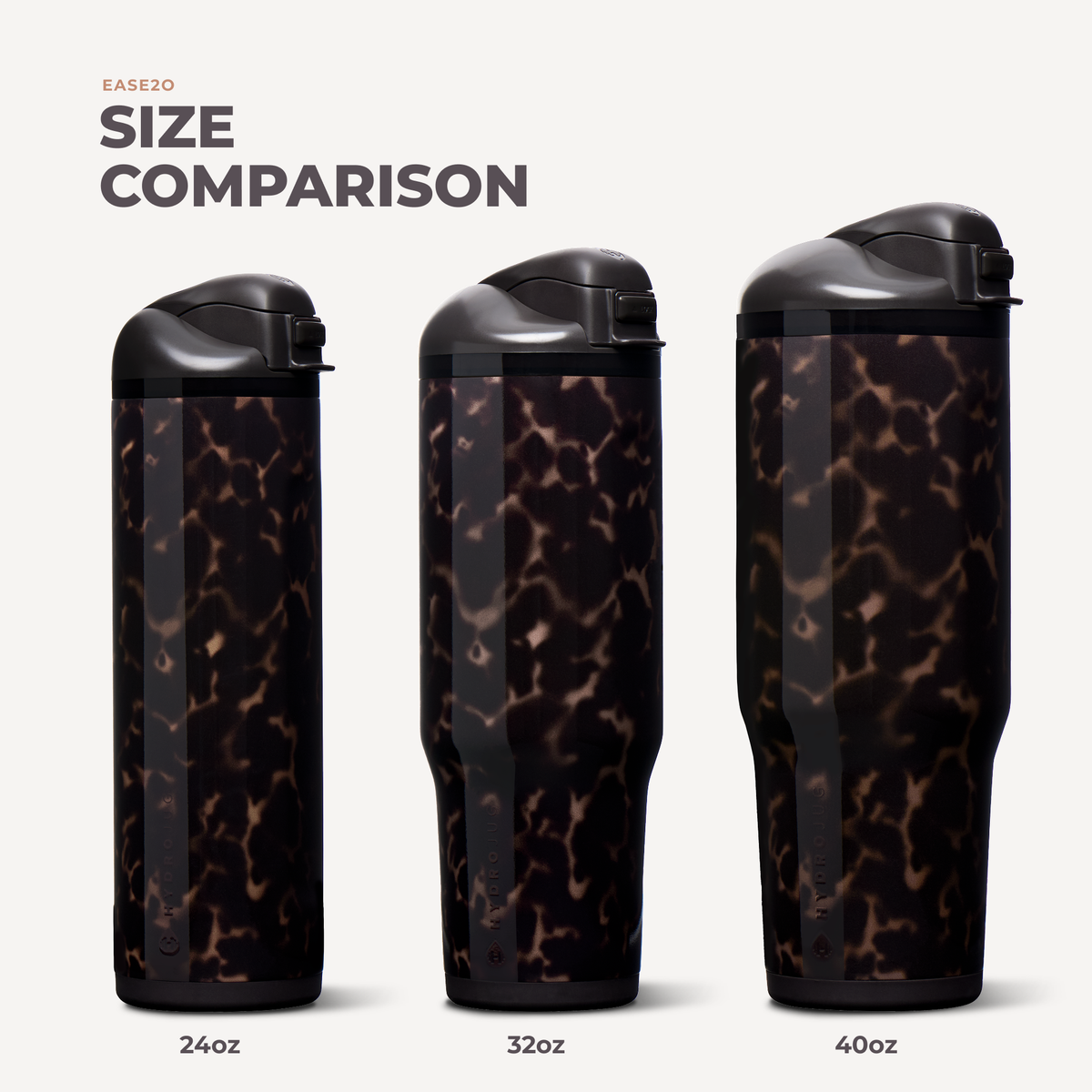 HydroJug - Mocha Tortoise 40 oz Ease2o