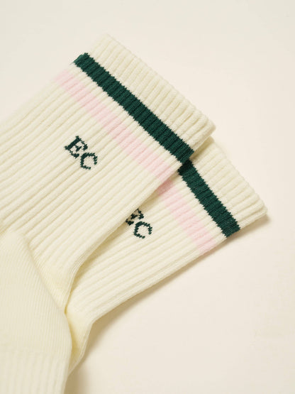 ✨ Effortless Club Retro Striped Grip Sock