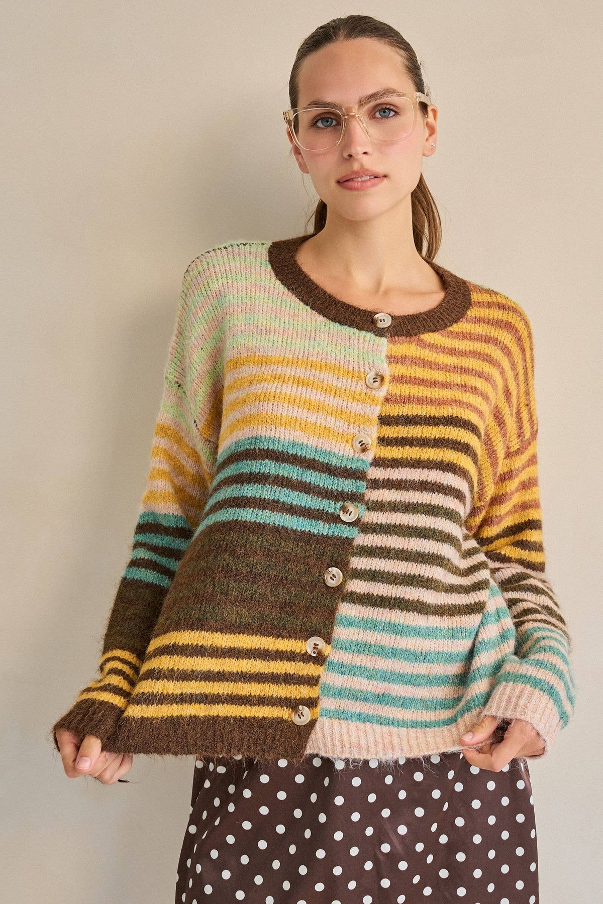 Sohie Mixed Striped Cardigan