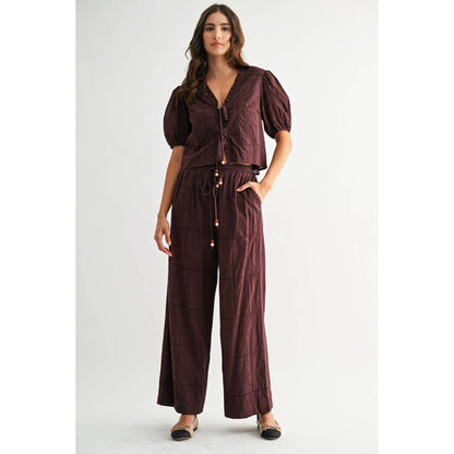 Camilla Front Tie Blouse