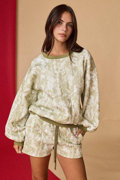 Kami Woodland Camo Crewneck Set