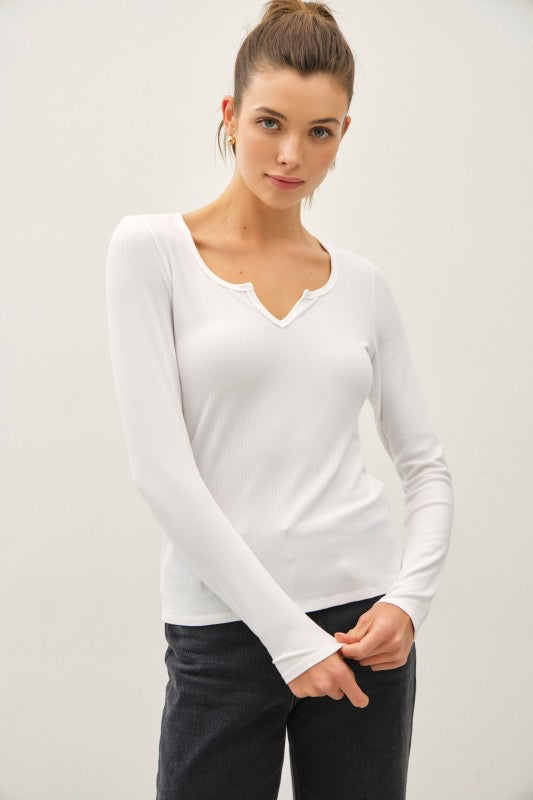 Charlotte Ribbed Tee