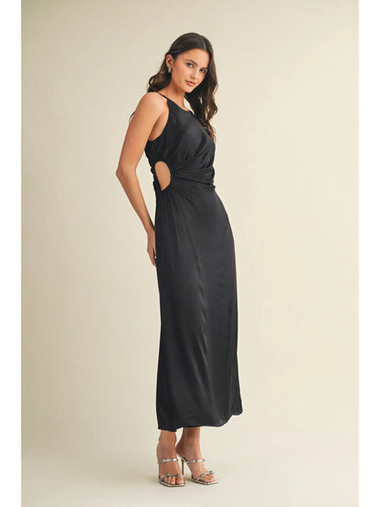 Cut Out Waist Cami Dress