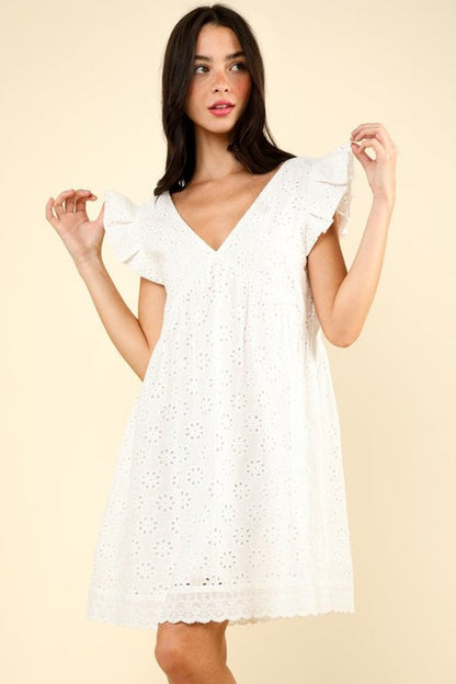 Devi Eyelet Dress