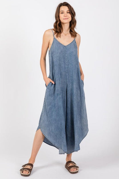 Denim Slouchy Jumpsuit