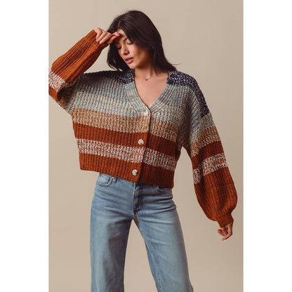 Brooke Fall Stripe Cardigan