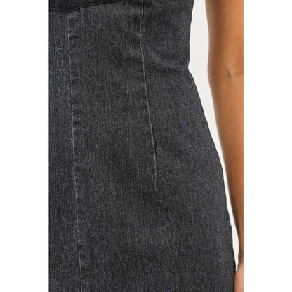 Denim and Lace Dress