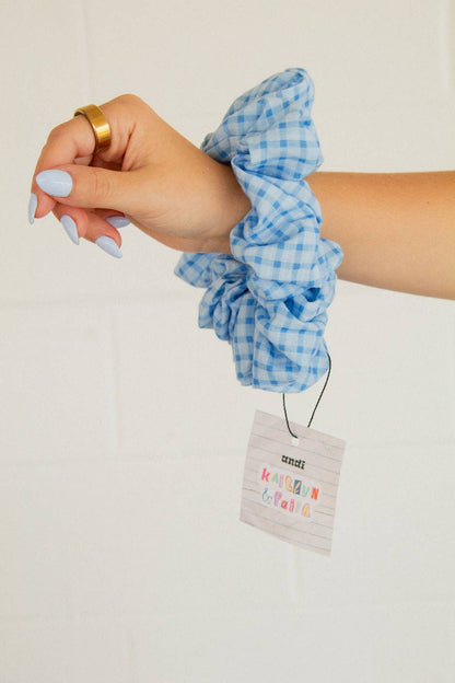Blue Skies Jumbo Scrunchie