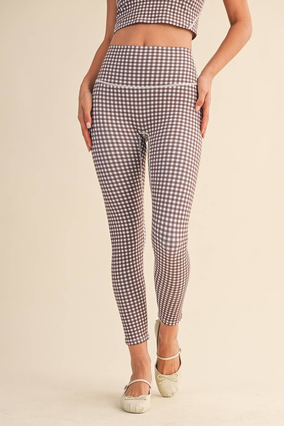 Gingham Print Leggings