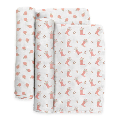 Swaddle Blanket Set Bloomin' Boot