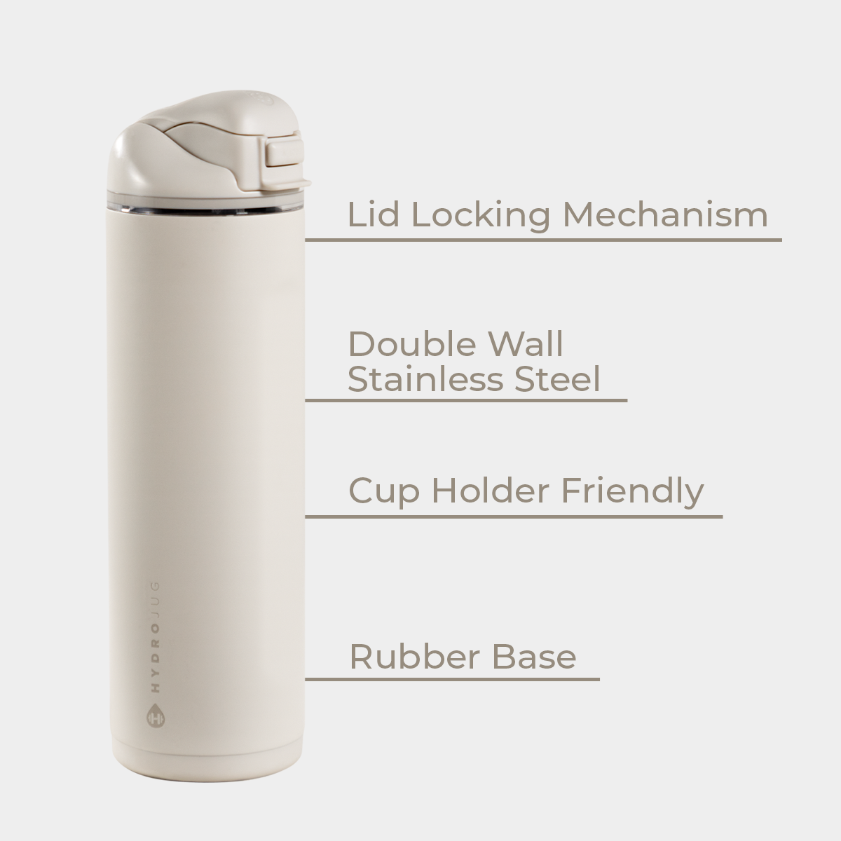 Linen HydroJug 24 oz Ease2o