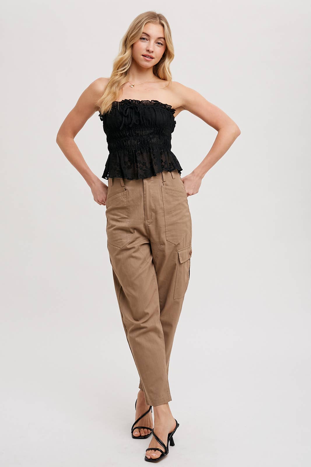 Lilly Lace Smoke Tube Top*
