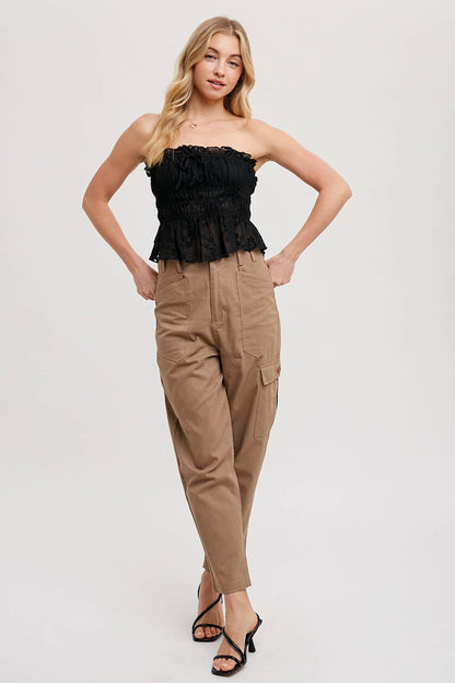 Lilly Lace Smoke Tube Top*