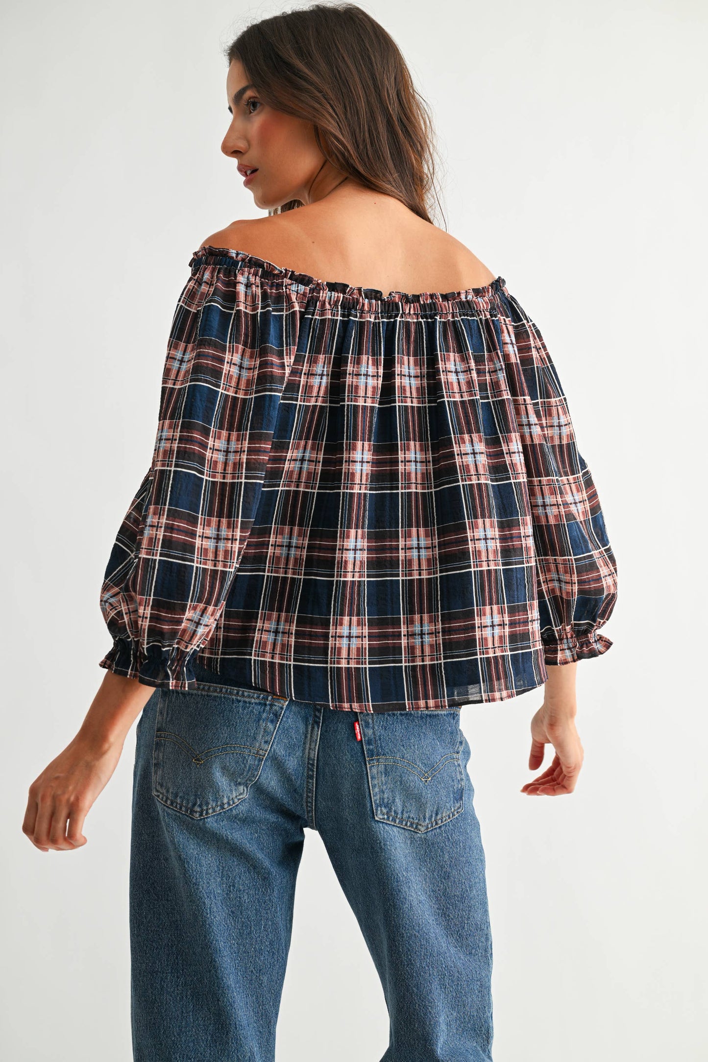 Kaye Plaid Blouse