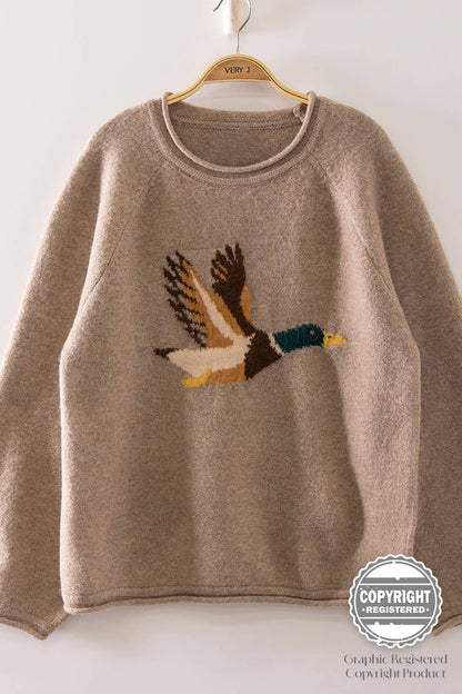 Marcy Mallard in Flight Sweater