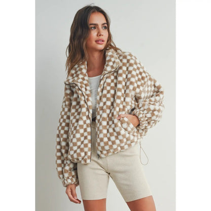 Checker Teddy Jacket