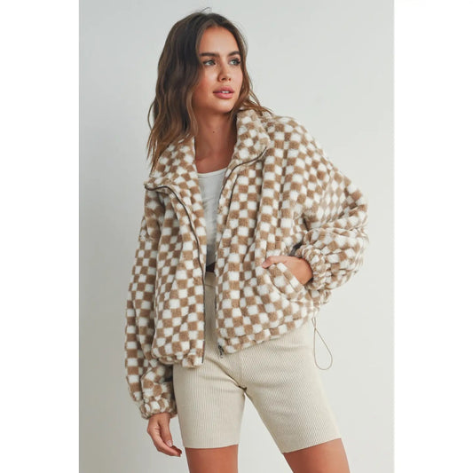 Checker Teddy Jacket