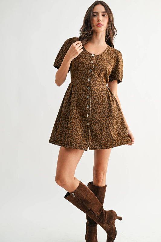 Charmaine Cheetah Dress