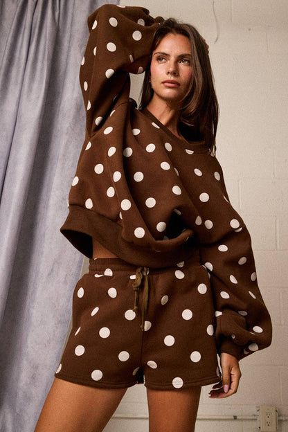 Suzie Polka Dot Fleece Set