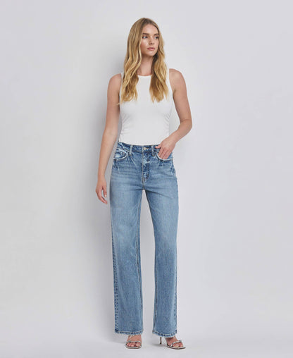 90'S HIGH RISE WIDE JEANS