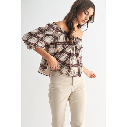 Kaye Plaid Blouse