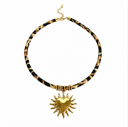 Solstice Heart Necklace | 18k Gold Plated Stainless Steel