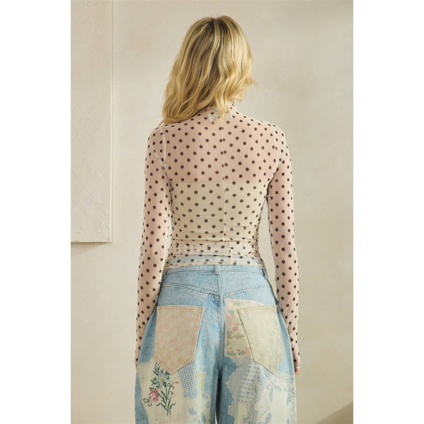 Bianca Polka Dot Lace Top