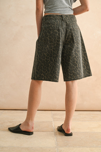 Harlow Leopard Print Bermuda Short