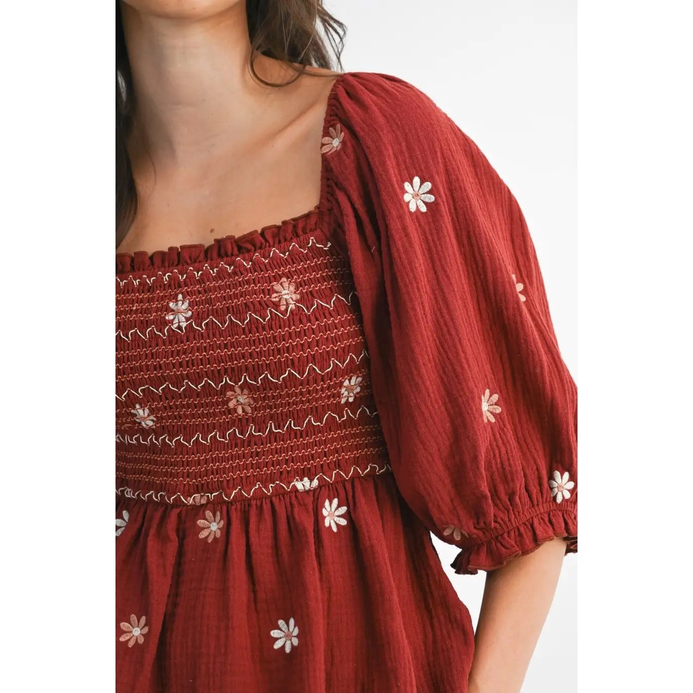 Kambria Smocked Top