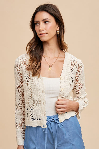 Christy Crochet Cardigan