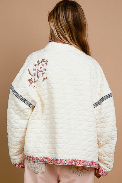 Quilted Knit Jacket