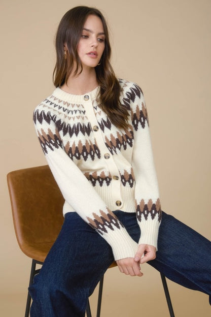 Fair Isle Cardigan (2 Colors)