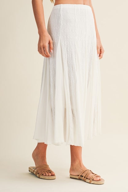 Harrison Lace Panel Skirt