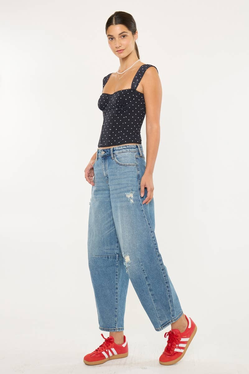 Maggie High Rise Horseshoe Jean