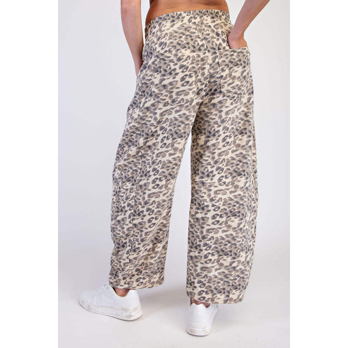 Annie Cheetah Animal Printed Barrel Pants