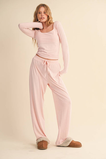 Jersey Wide Leg Pants