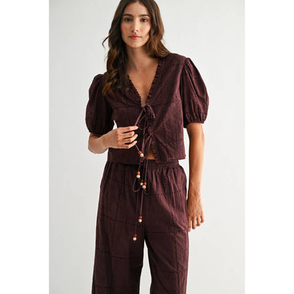 Camilla Front Tie Blouse