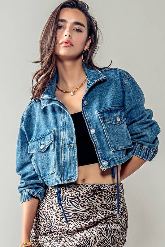 Cropped Denim Jacket