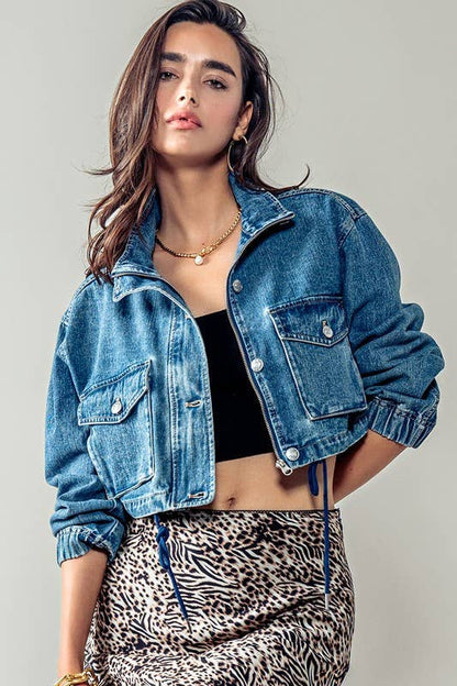 Cropped Denim Jacket