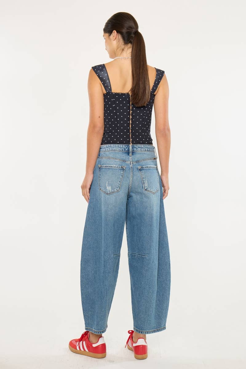 Maggie High Rise Horseshoe Jean