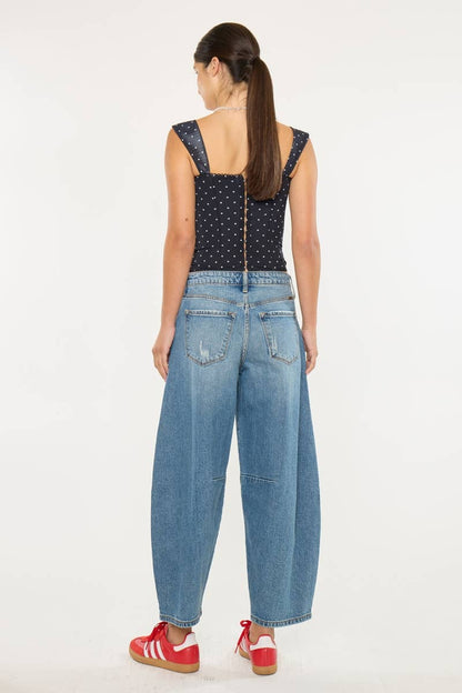 Maggie High Rise Horseshoe Jean