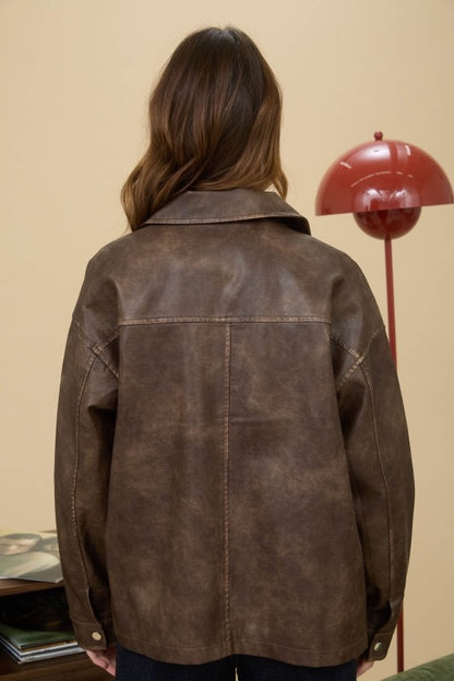 Josie Faux Leather Jacket