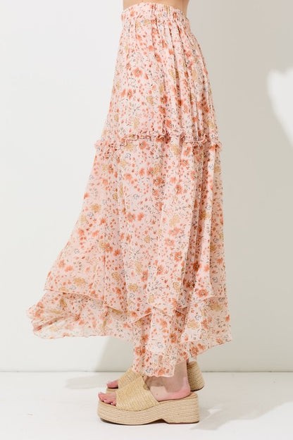 Coral Midi Skirt