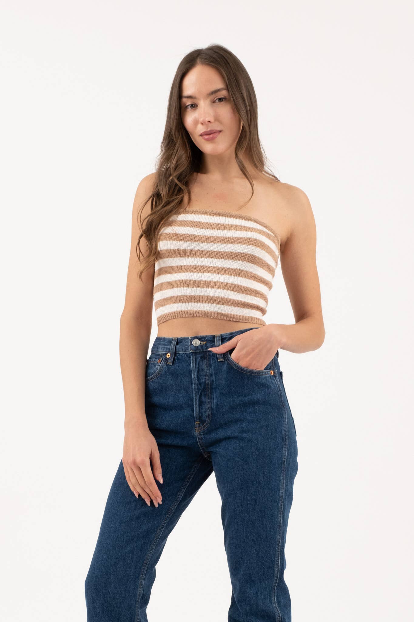 Anita Stripe Tube Top