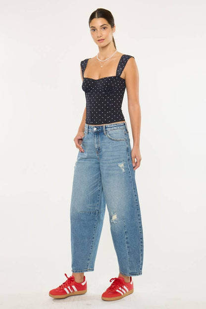 Maggie High Rise Horseshoe Jean