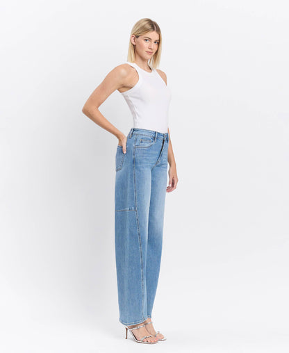 Silvia High Rise Barrel Jean