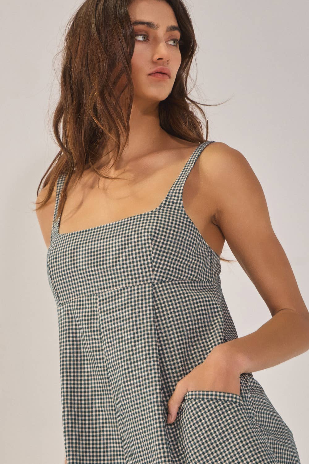 Plaid Relaxed Romper